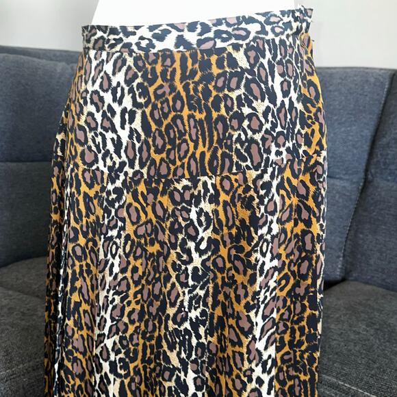 Vintage cheetah print maxi skirt sz 10 - Picture 10 of 10